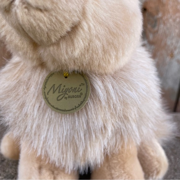 MYONI AURORA Plush Stuffed Animal Bunny Rabbit Tan Fuzzy - Picture 3 of 8